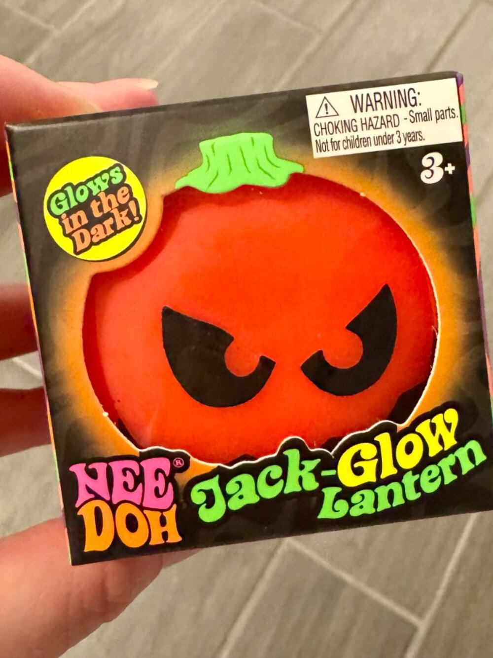 Limited Edition Needoh Glow in the Dark Orange Pumpkin